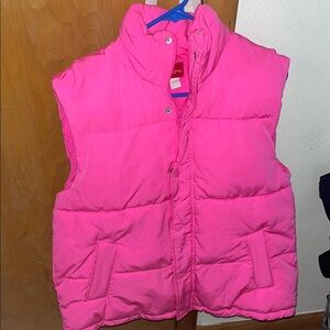 women’s Pink  Puffer Vest